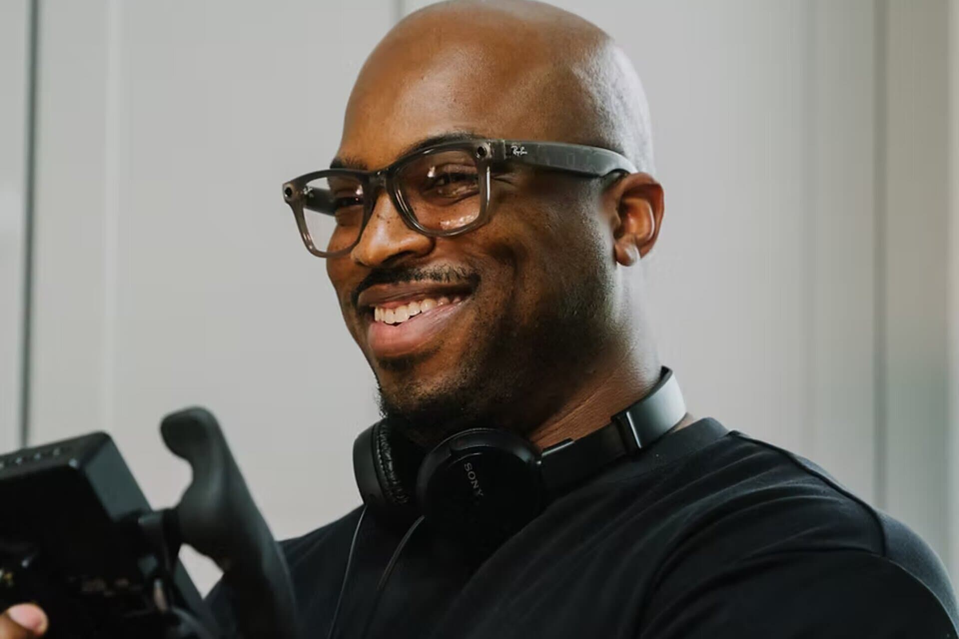 Behind the scenes — camera operator on set