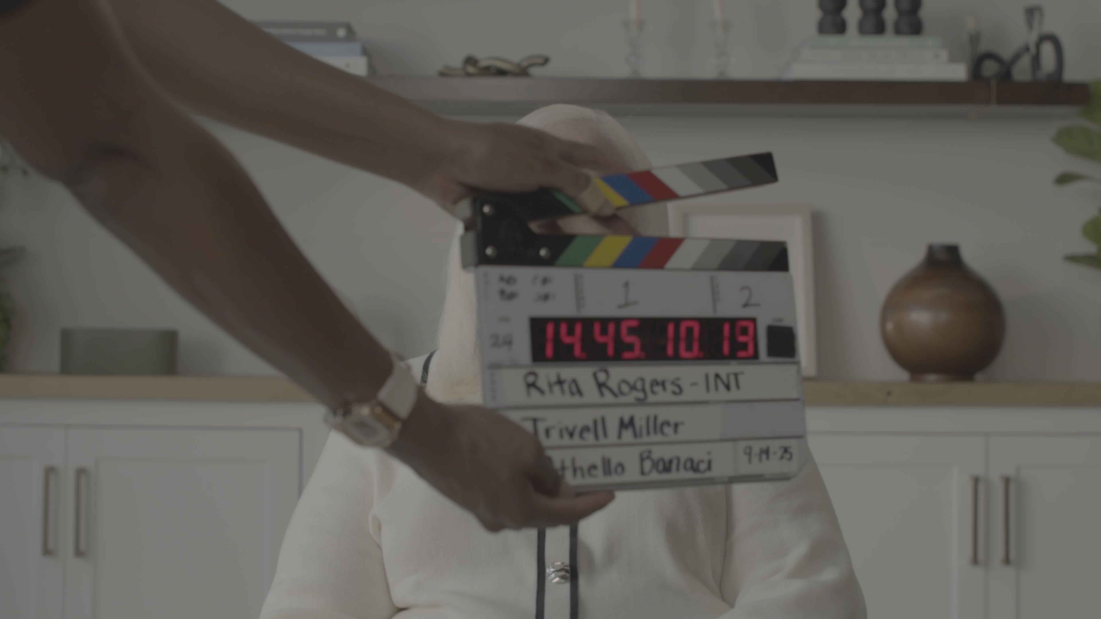 The Art of Possible production still — interview slate